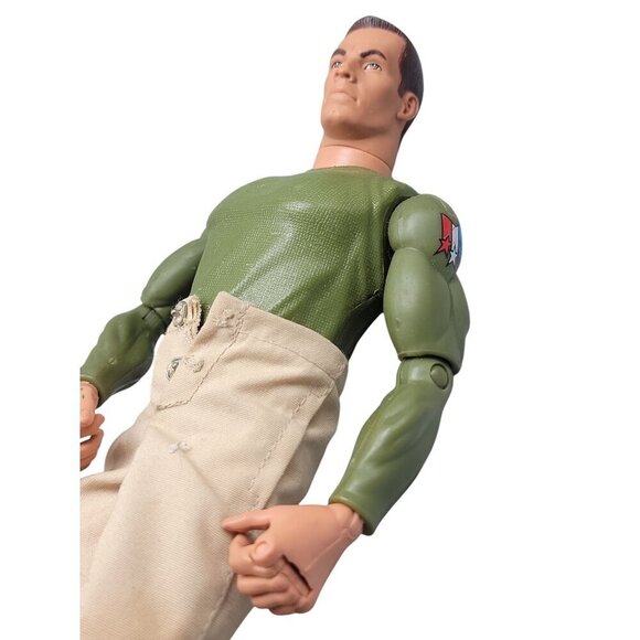 1996 Hasbro GI Joe 12" Pawtucket 21541 Green Shirt Kacki Pants Black Boots - Picture 10 of 11